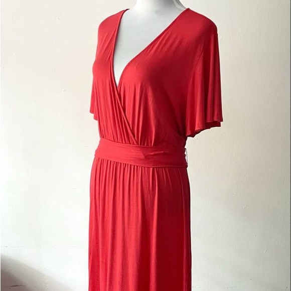 Beautiful LOFT XXL bright red beach style maxi dress - Picture 7 of 7
